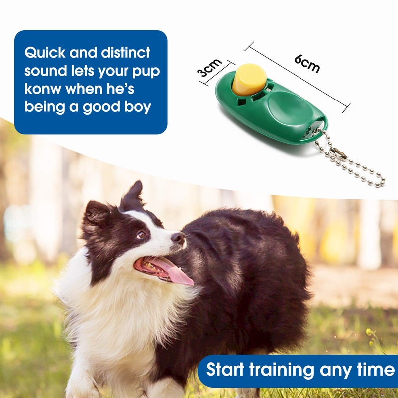 BAAPET 15/20/30/50/100 ft Long Dog Training Leash with Clickers for Small, Medium and Large Dogs or Cats (30 Feet, DarkGreen) - Image 5